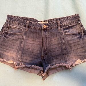 KanCan Blue Jean Shorts Distressed Frayed Hem